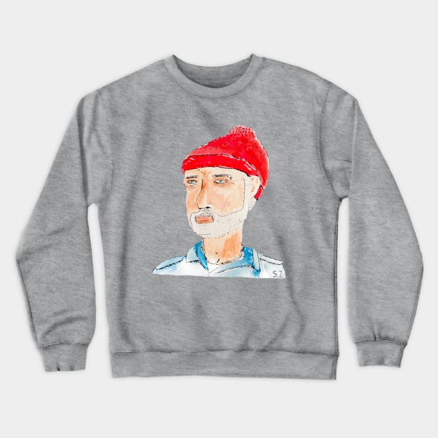 Captain Zissou Crewneck Sweatshirt by wakkala